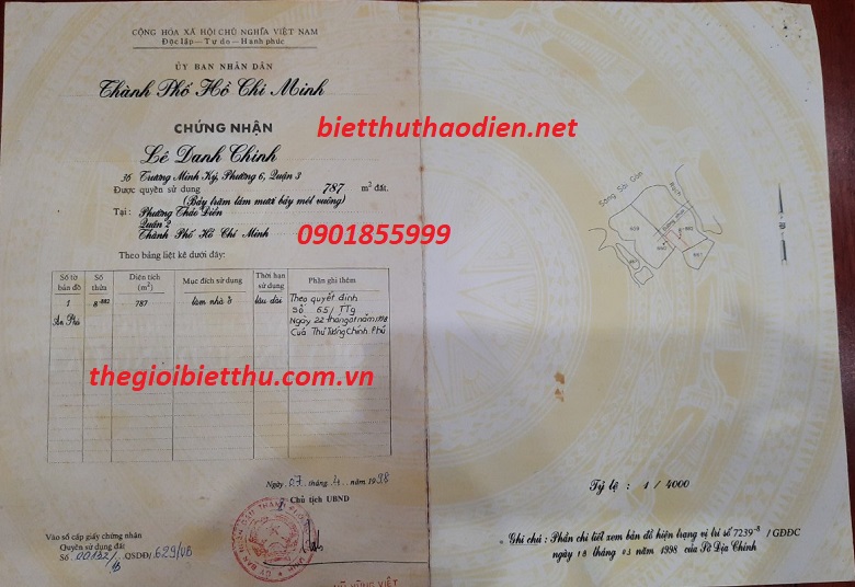 đất thảo điền số 182 nguyễn văn hưởng